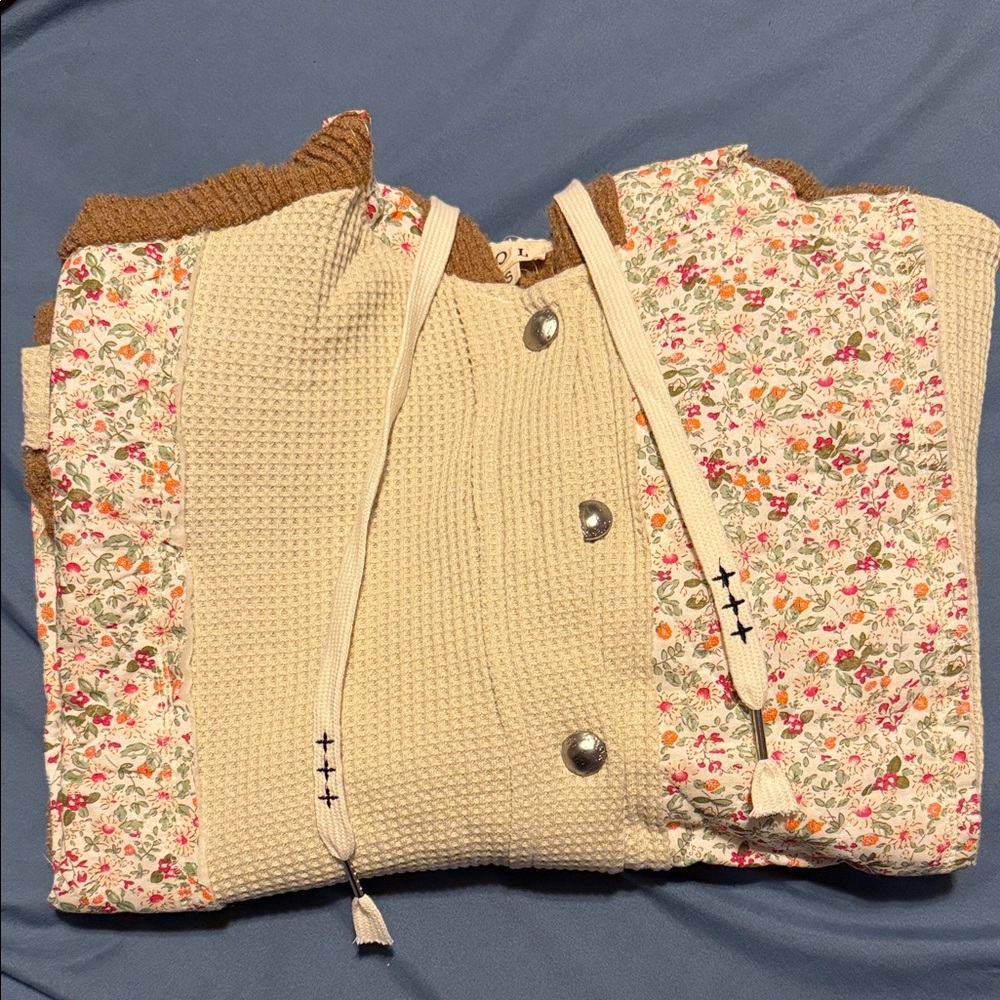 POL Cream and Floral Jacket